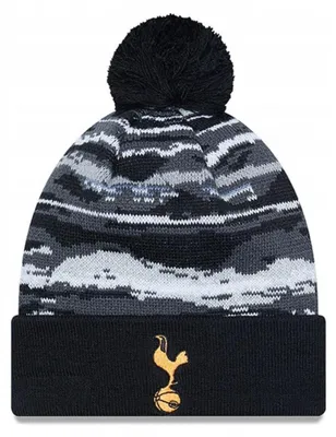Zdjęcie produktu dla Czapka zimowa New Era Tottenham Hotspur F.C. Black Bobble Knit Beanie Hat - 60363502