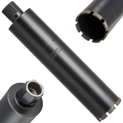 Immagine prodotto di Carotatrice diamantata - Carotatrice a umido - Ø 89 mm - Profondità di foratura 356 mm - Filettatura di collegamento 31,75 mm-7 UNC filettatura interna - Per cemento armato, mattoni, muratura - Segmenti diamantati