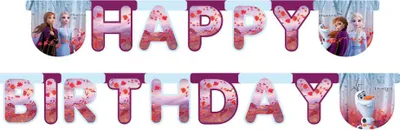 Produktbild von Banner Disney Frozen II Happy Birthday 200cm