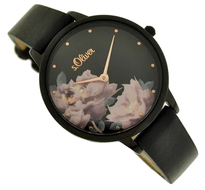 Produktbild von s.Oliver Damen Analog Quarz Armbanduhr mit PolyurethanArmband SO-3538-LQ