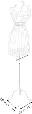 Produktbild von Kleiderpuppe, Ganzkörperdesign, Höhenverstellbar, Weiß