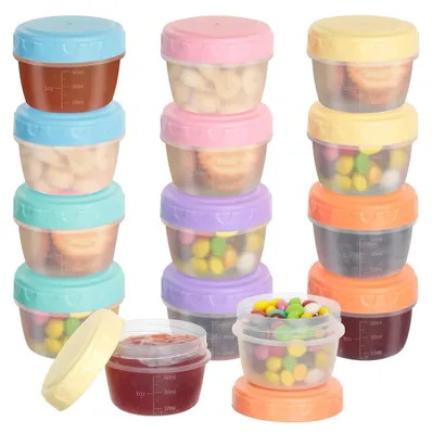 Immagine prodotto di Omgoods - Set di 12 mini contenitori per alimenti da 80 ml, privi di BPA