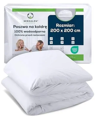 Zdjęcie produktu dla Poszwa na kołdrę wodoodporna 200X200 cm antyalergiczna dla alergików