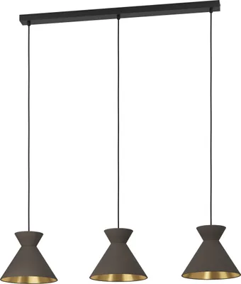 Produktbild von EGLO Pendelleuchte Esstisch Nastasia, 3-flammig Hängelampe für Wohnzimmer und Esszimmer, Esszimmerlampe, Lampe hängend mit E27