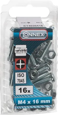 Produktbild von Connex Metallschraube CY-K M4x16 16 Stück VZ - KY4030416