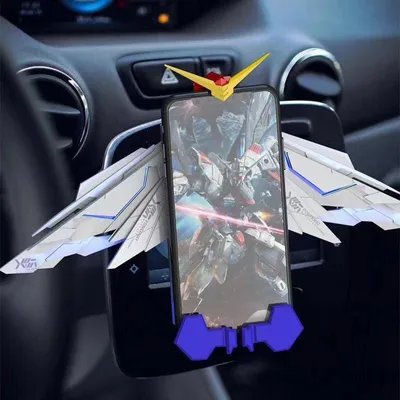 Obrázek produktu pro Bezdrátová nabíječka do auta Gundam 10W Car Mount Mecha Anime Auto Clamping Phone Holder