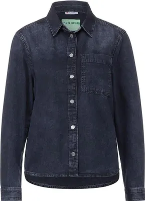 Produktbild von Langarmbluse für Damen in blau