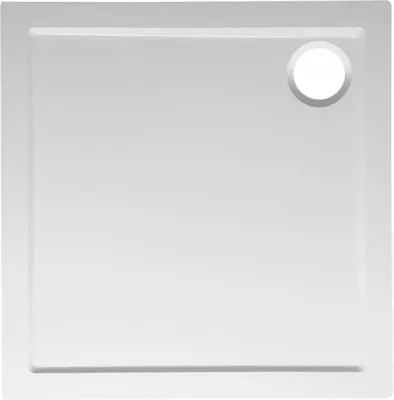 Immagine prodotto di ELSE piatto doccia in marmo fuso, quadrato 90x90cm, bianco