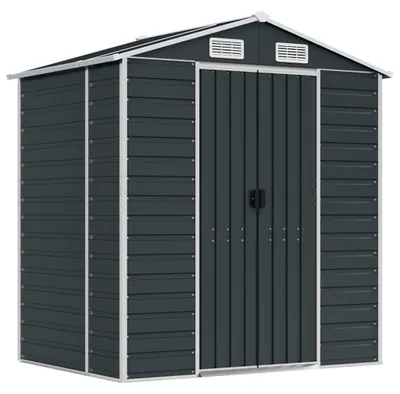 Productafbeelding van vidaXL Tuinhuis, antraciet, 191x130x198 cm, verzinkt staal