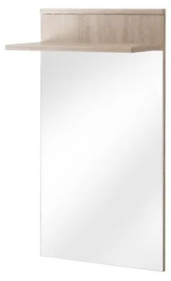Produktbild von Luxus Kleiderständer Flur Spiegel Garderobenständer Holz Einrichtung Design
