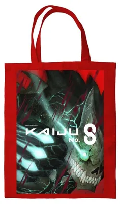 Productafbeelding van Kaiju No. 8 boodschappentas, rood, 40 x 35 cm