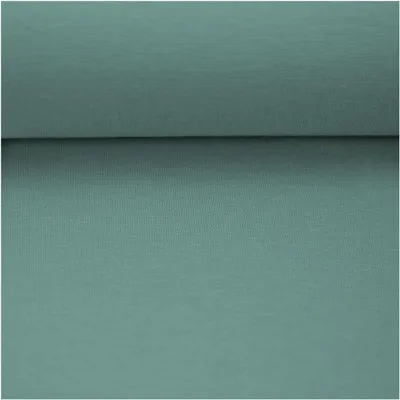 Bündchenstoff Schlauchware 50(100)cm extrabreit Meterware ab 25cm Jersey Oeko-Tex weißgrün