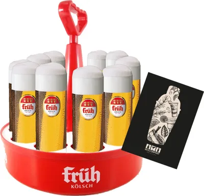 Produktbild von Früh Kölschkranz 11er + 11x Früh Biergläser 0,2 Liter