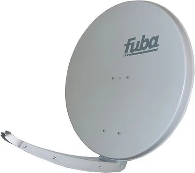 Produktbild von Fuba DAA 850 G - 85cm Alu Satellitenschüssel hellgrau | Sat-Schüssel mit stabilem Doppeltragarm, Reflektor Aluminium, LNB-Halter aus Alu Druckguss