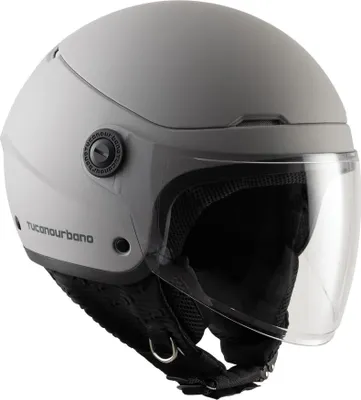 Zdjęcie produktu dla TUCANO URBANO EL'POP Demi-jet kask matowy jasnoszary homologacja ECE 22.06 rozmiar L