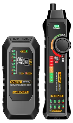 Obrázok produktu pre ANENG M469C Multifunkčný sieťový kábel Finder RJ45 RJ11 LAN Cable Tester Sieťový nástroj Wire Tracker Receiver Trace Measure Analyzátor opravy siete