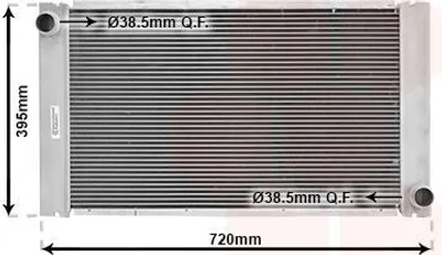 Produktbild von VAN WEZEL 06002287 Kühler Wasserkühler Motorkühler für BMW 5 Limousine (E60) 5 Touring (E61)