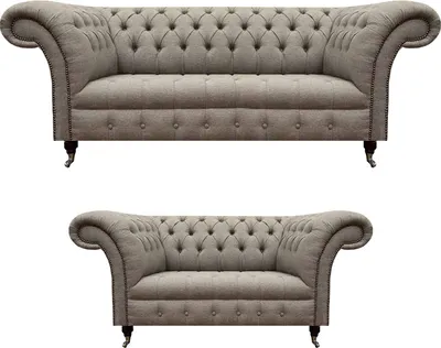 Produktbild von Wohnzimmer Sofa Set Dreisitzer mit Zweisitzer Sofas Designer Chesterfield