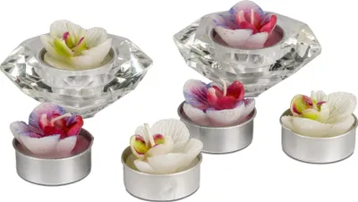 Produktbild von 6er Pack Teelichter Orchideen in PVC Box Formano F25