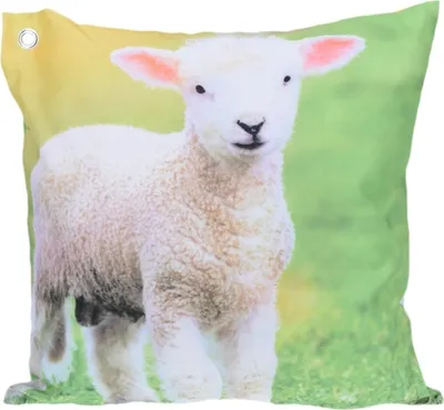 Produktbild von Gartenkissen 45 x 45 cm Außenkissen Dekokissen Outdoor Kissen Schaf