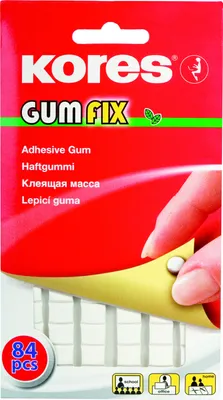 Obrázek produktu pro Kores Haftgummi "GUMFIX", vorgestanzte Klebepads