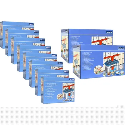 Produktbild von 2x Wenko Feuchtigkeitskiller - Raumentfeuchter, 1kg plus 8 Nachfüllpackungen mi