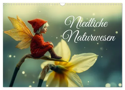 Produktbild von Niedliche Naturwesen (Wandkalender 2027 DIN A3 quer), CALVENDO Monatskalender