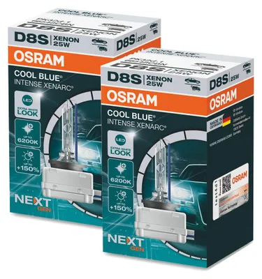 Produktbild von 2 Stück OSRAM COOL BLUE INTENSE NEXT GENERATION Birnen Xenon Scheinwerfer D8s