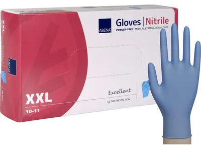 Immagine prodotto di Abena Nitril U.Hands.Excellent senza polvere Xxl blu 90 pz