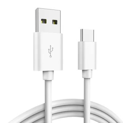 Produktbild von 3 meter USB-C zu USB-A Schnell-Ladekabel in weiß 3m USB auf Typ-C Datenkabel