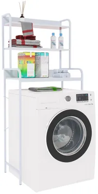 Produktbild von CLP Waschmaschinenregal Darby aus Metall,weiß