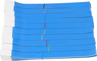 Produktbild von 1000 Stück Einweg-Armbänder, wasserdicht, reißfest, Event-Papierarmbänder für Kinder, Spielplatz, Konzert, Blau