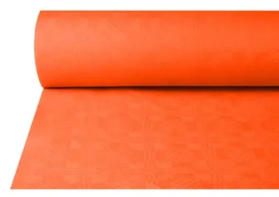 Produktbild von Papstar Damasttischtuch terracotta 50 x 1m 16795