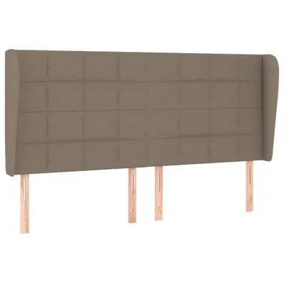 Produktbild von vidaXL Kopfteil mit Ohren Taupe 203x23x118/128 cm Stoff