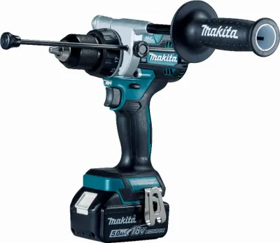 Produktbild von Makita DHP486RTJ, Handbohrmaschine, Bürstenlos, Schwarz, Blau, 1,3 cm, 2100 RPM, 1,5 mm