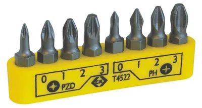 Immagine prodotto di Set di bit C.K 8 pezzi Phillips, Phillips Pozidriv (T4522)