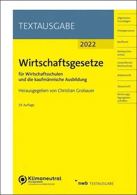 Produktbild von Wirtschaftsgesetze für Wirtschaftsschulen und die kaufmännische Ausbildung