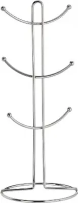 Produktbild von Versilberter Metallbecheraufhänger 16 x 39 x 16 cm (6 Stück)
