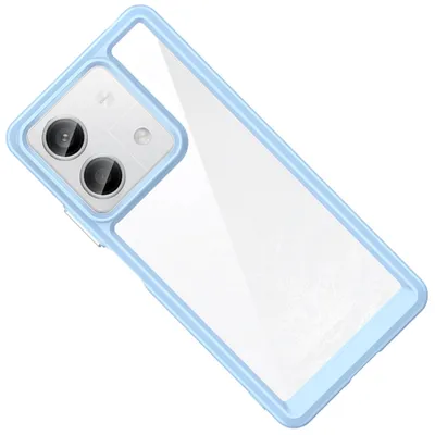 Produktbild von Hurtel 9145576285237, Cover, Xiaomi, Redmi Note 13 5G, 16,9 cm (6.67"), Blau, Transparent