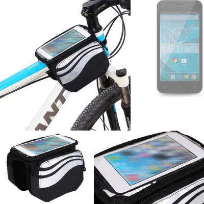 Produktbild von K-S-Trade Rahmentasche Fahrrad-Halterung kompatibel mit Qilive Q.4868 Rahmenhalterung Fahrrad Handyhalterung Fahrradtasche Handy Smartphone Halterung