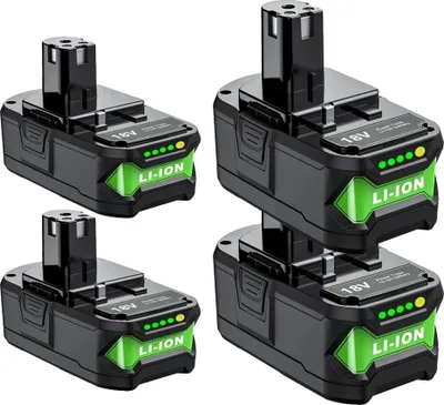 Image de Batterie lithium-ion 18 V, options 9,0 Ah et 6,0 Ah, e CE et RoHS, 2 6 Ah 2 9 Ah