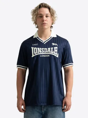 Produktbild von Lonsdale Herren Trikot Normale Passform FOOTDEE, Dark Navy/Ecru, XS