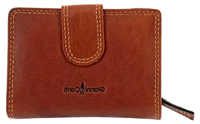 Produktbild von Überlegen Fein Italienisches Leder Klein Hellbraun Damen Geldbörse 918013