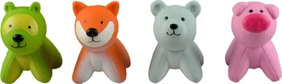Image de Jouet pour chien Duvo+ : renard/cochon/chien/ours en latex
