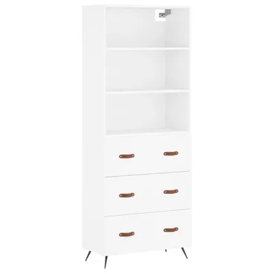 Immagine prodotto di Credenza Bianca 69,5x34x180 cm in Legno Multistrato