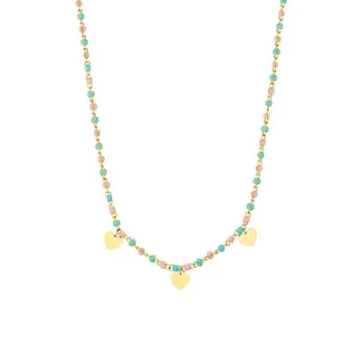 Produktbild von Prinzessin Lillifee 2033361 Mädchen Collier Herz Edelstahl Gold 38 cm