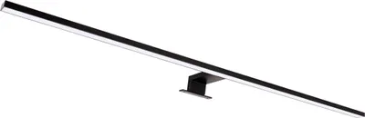 Produktbild von Wandlampe Aluminium LED IP44 90 cm breit Schwarz länglich neutralweiß 4100 K 1650 lm Modern