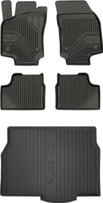 Produktbild von FROGUM Gummimatten Auto Fußmatten + Kofferraummatte für Opel Astra H 2004-2014