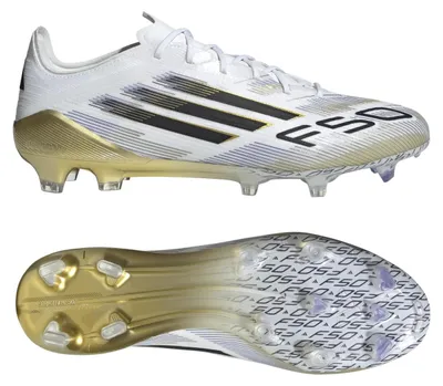 Produktbild von Adidas F50 Elite FG Fußballschuhe, Weiß-Gold, Größe 48