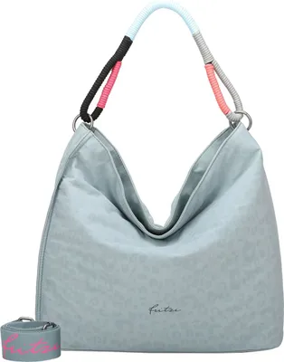 Image de Fritzi aus Preußen sac à épaule sac à épaule bandoulière Hobo Limited Leo Rainbow Sky Hobo Bag Leo Soft Blue bleu gris